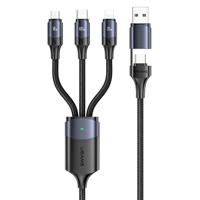 USAMS US-SJ511 U71 All in One Aluminum Alloy Fast Charging & Data Cable