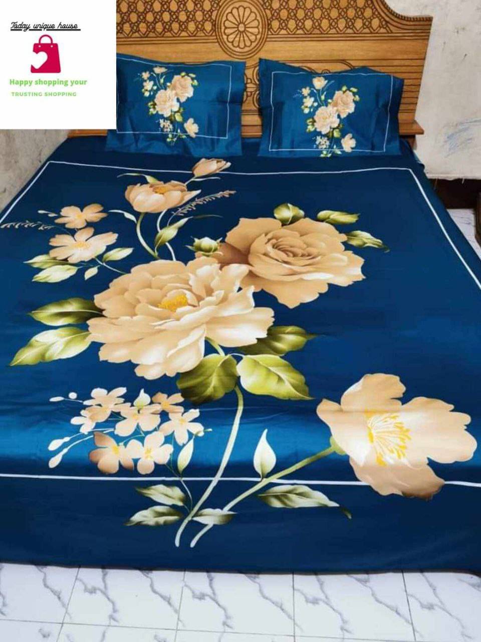 100% bedsheet cotton fabric  (৩ পিসের সেট)