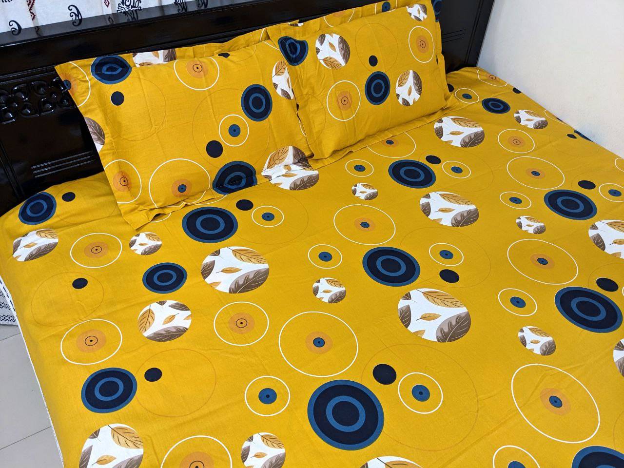 100% Twill cotton bedsheet  (৩ পিসের সেট)