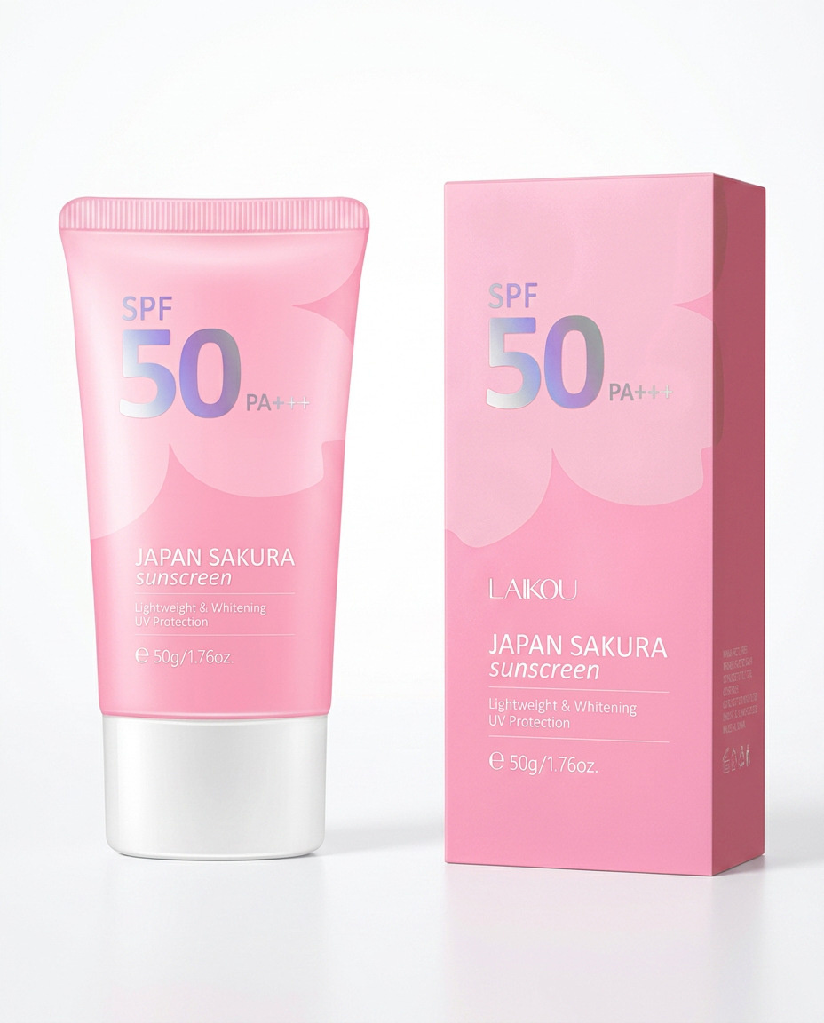 Laikou Japan Sakura Whitening Sunscreen SPF50 PA+++