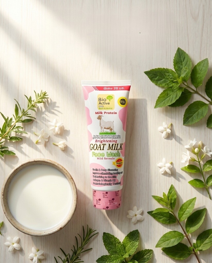 Bio-Active Brightening Goat Milk Face Wash (100g)