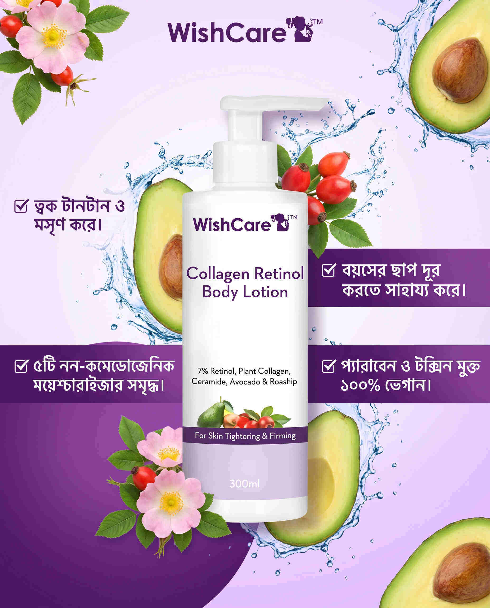 WishCare Collagen Retinol Body Lotion