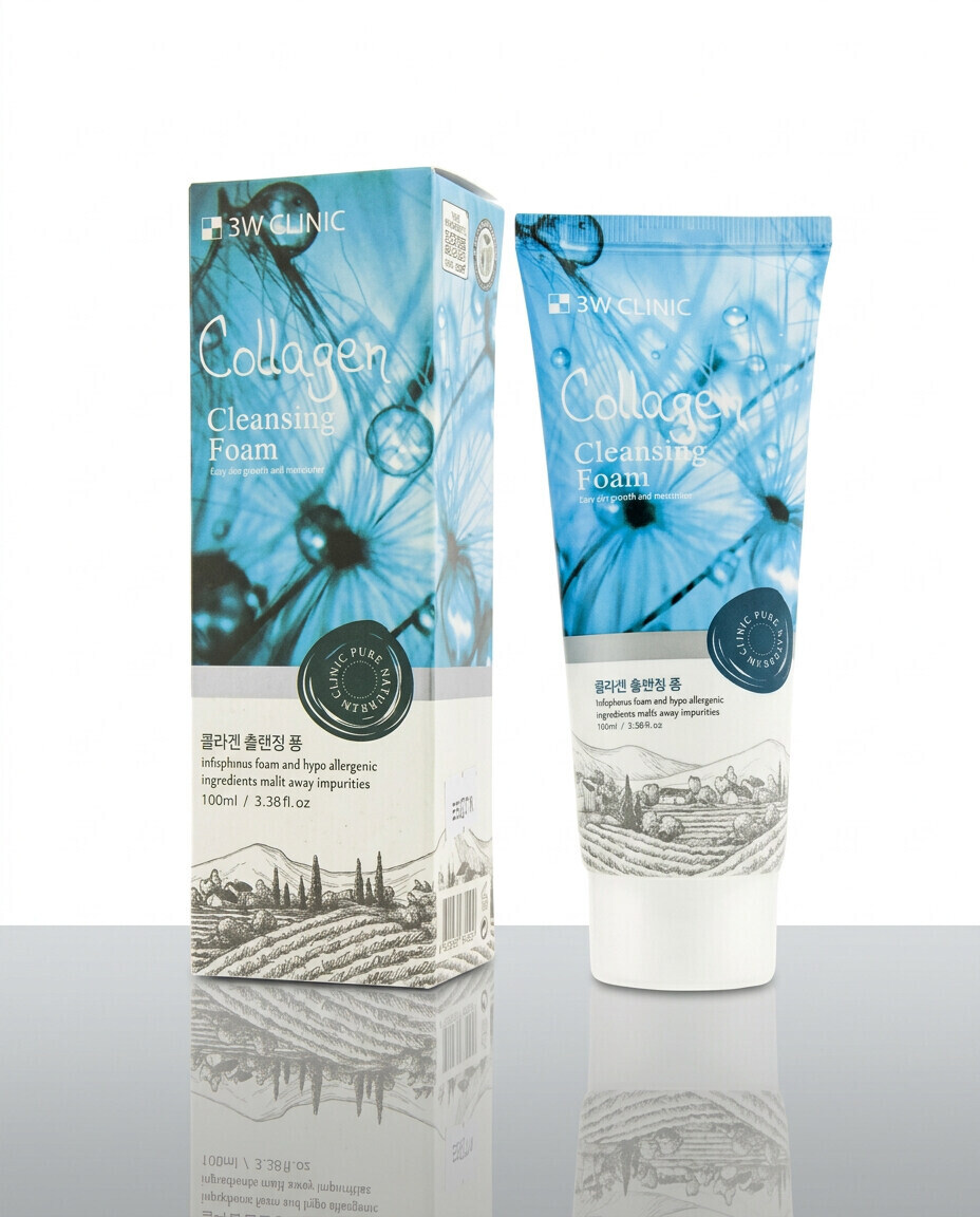 3W Clinic Collagen Cleansing Foam (100ml)