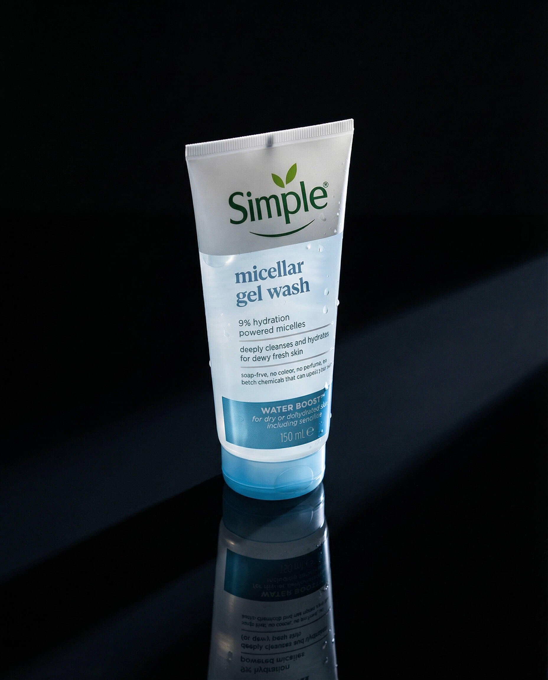 Simple Water Boost Micellar Facial Gel Wash (150ml)