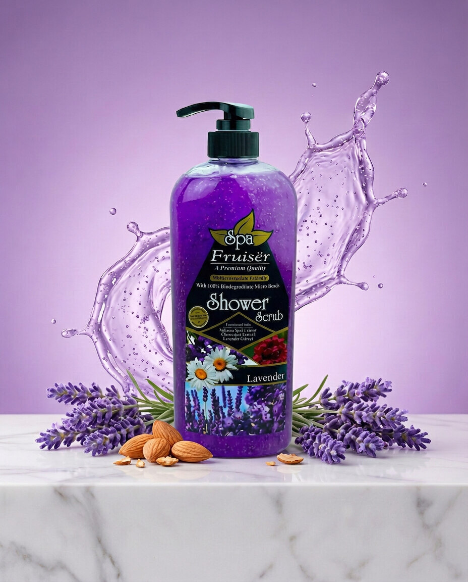 SPA FRUISER SHOWER SCRUB (Lavender)