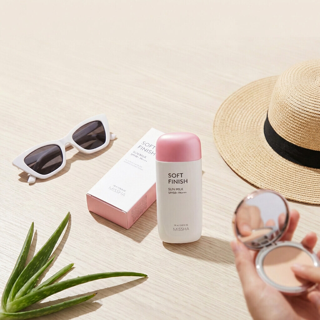 Missha All Around Safe Block Soft Finish Sun Milk SPF50+ PA+++ (70ml)