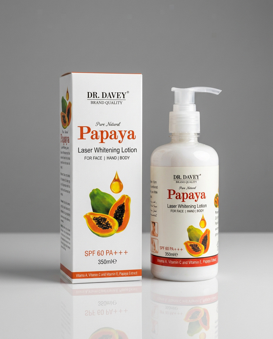 Dr. Davey Papaya Laser Whitening Lotion (350ml)