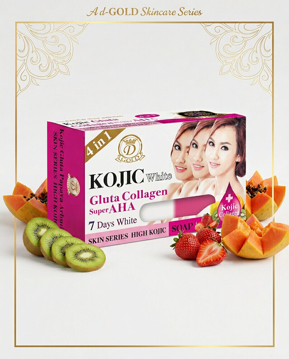 Double Kojic Acid High Gluta & Collagen Soap (160g)