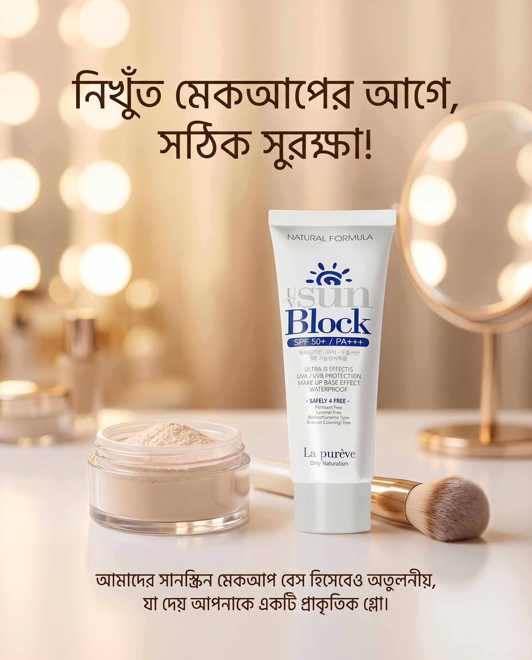 Natural Formula UV SPF 50+PA+++ Sunscreen