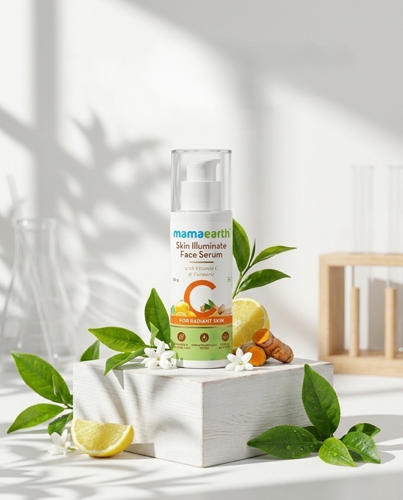 Mamaearth Skin Illuminate Face Serum with Vitamin C & Turmeric (30g)