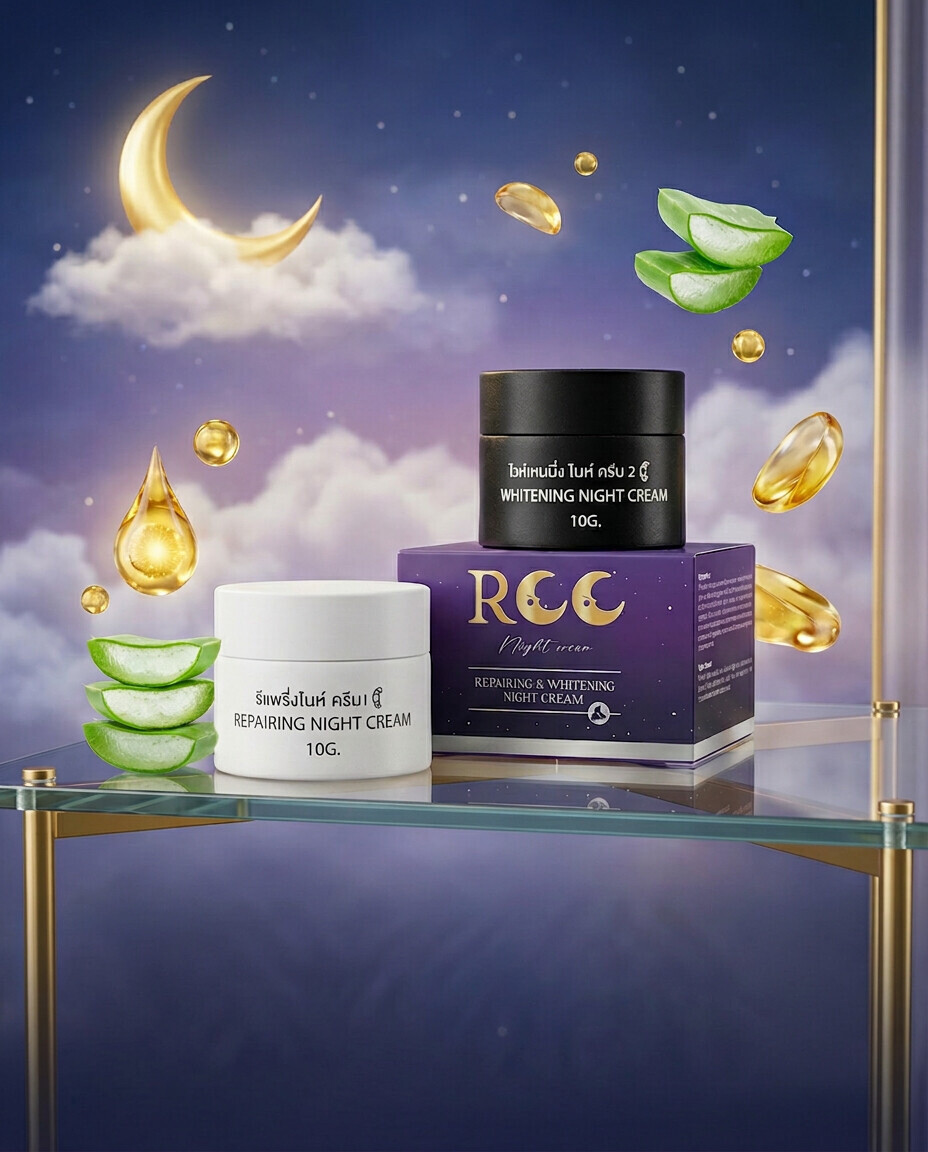 RCC Repairing & Whitening Night Cream (10g + 10g Set)