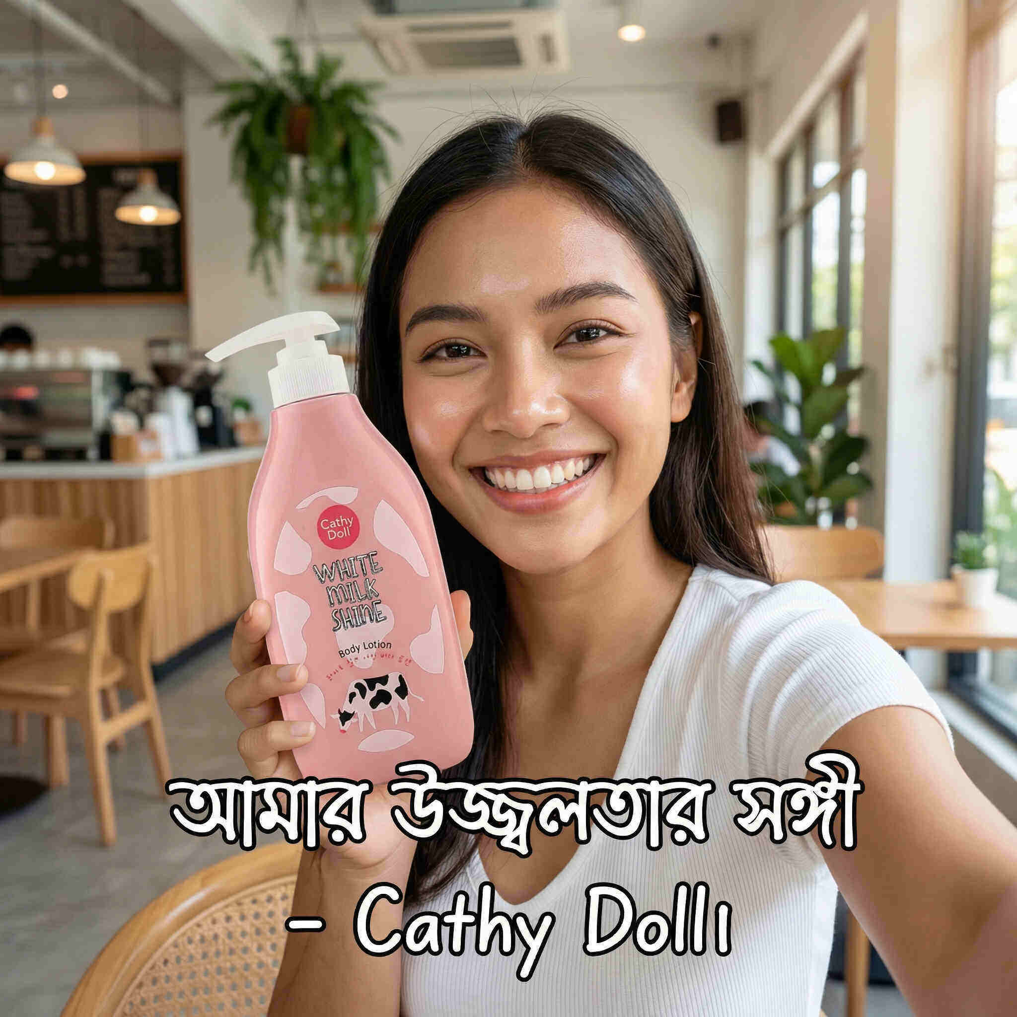 Cathy Doll White Milk Shine Body Lotion