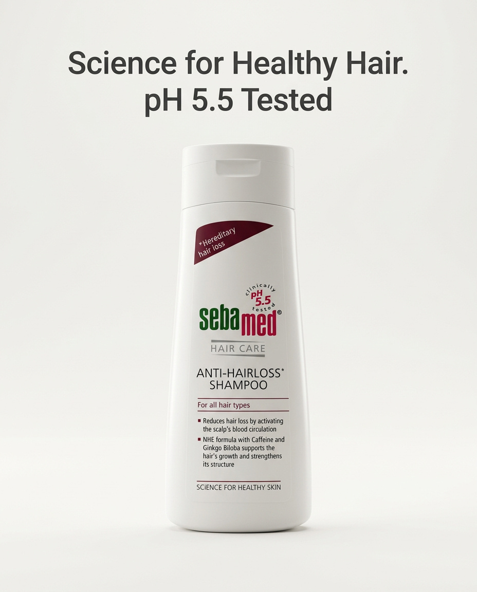 Sebamed Anti Hairloss Shampoo Reduces Hair Loss For All Hair Types 200ml