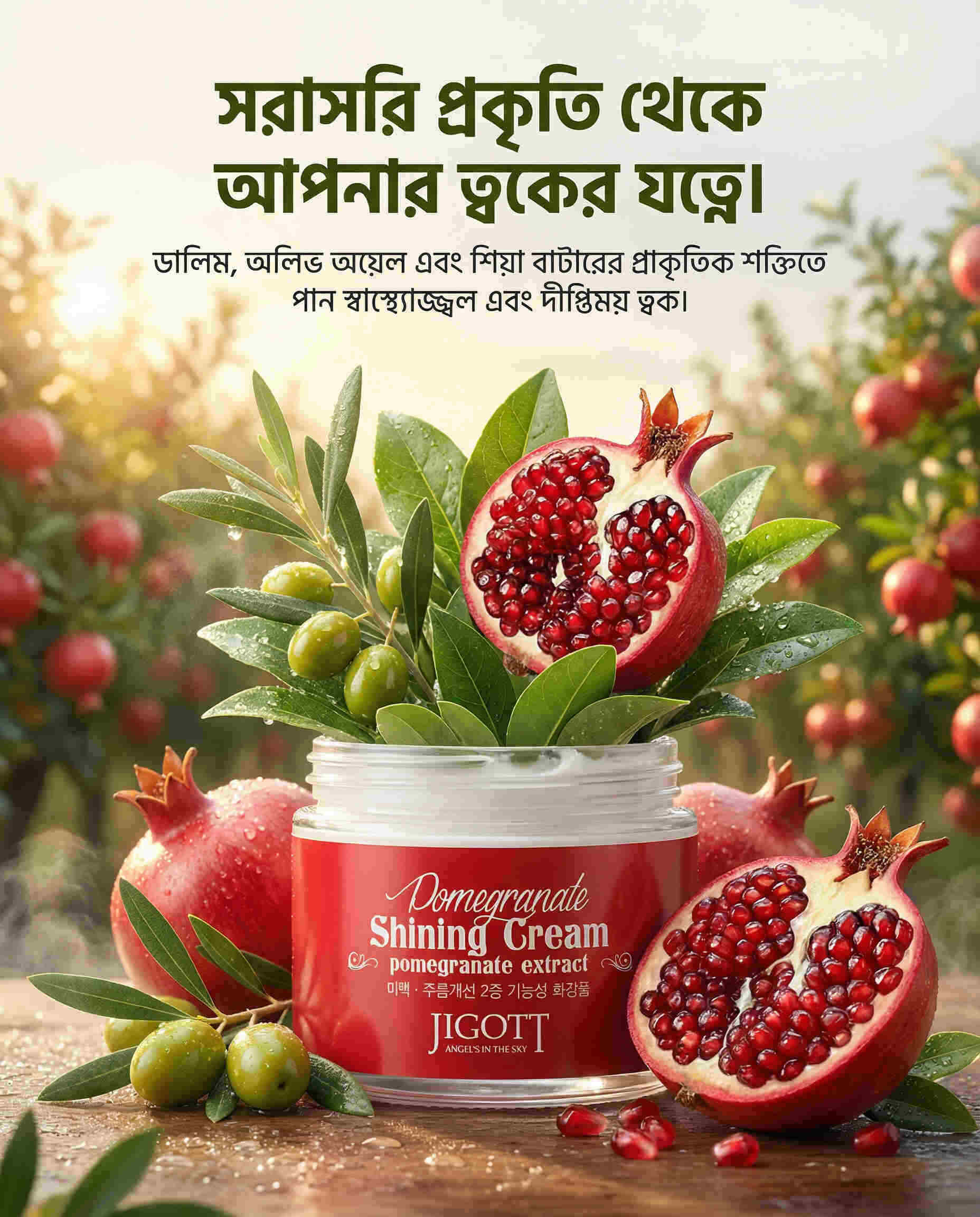Jigott Pomegranate Shining Cream (70ml)