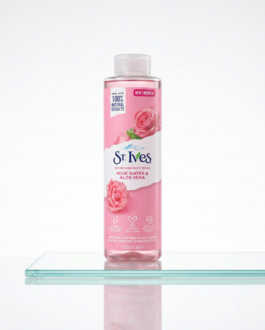 St. Ives Refreshing Body Wash Rose Water and Aloe Vera