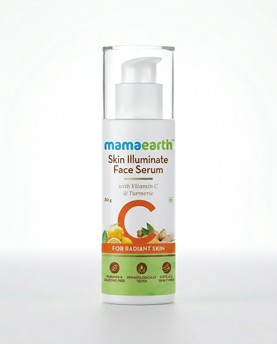 Mamaearth Skin Illuminate Face Serum with Vitamin C & Turmeric (30g)