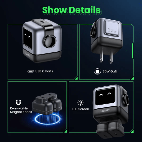 Ugreen 30W RoboGaN Mini Fast Charger Compact Power Solution