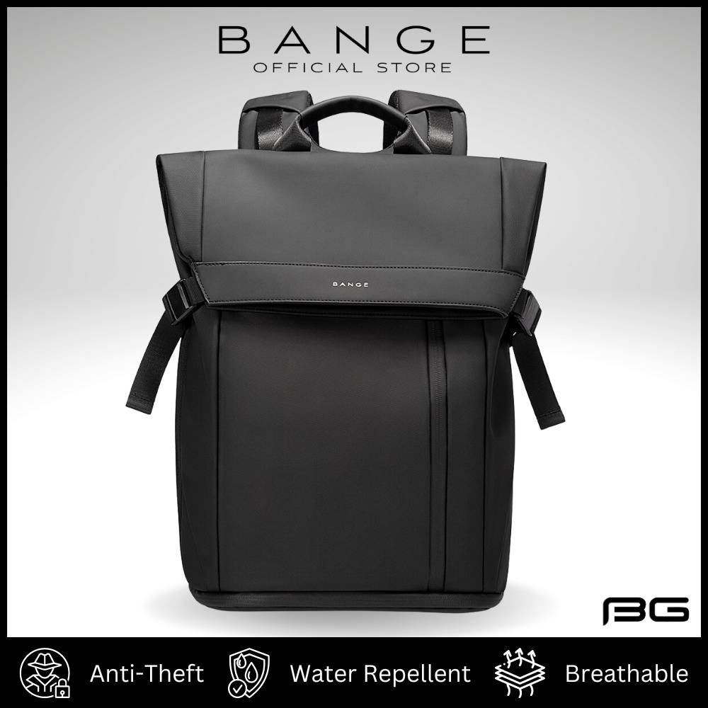 BANGE BG-7700 Elevate Your Hustle Premium Business Backpack for 15.6" Laptops (Black)