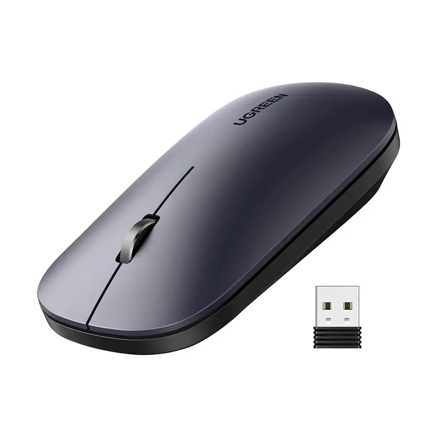  UGREEN MU001 Black Silent Portable Wireless Mouse