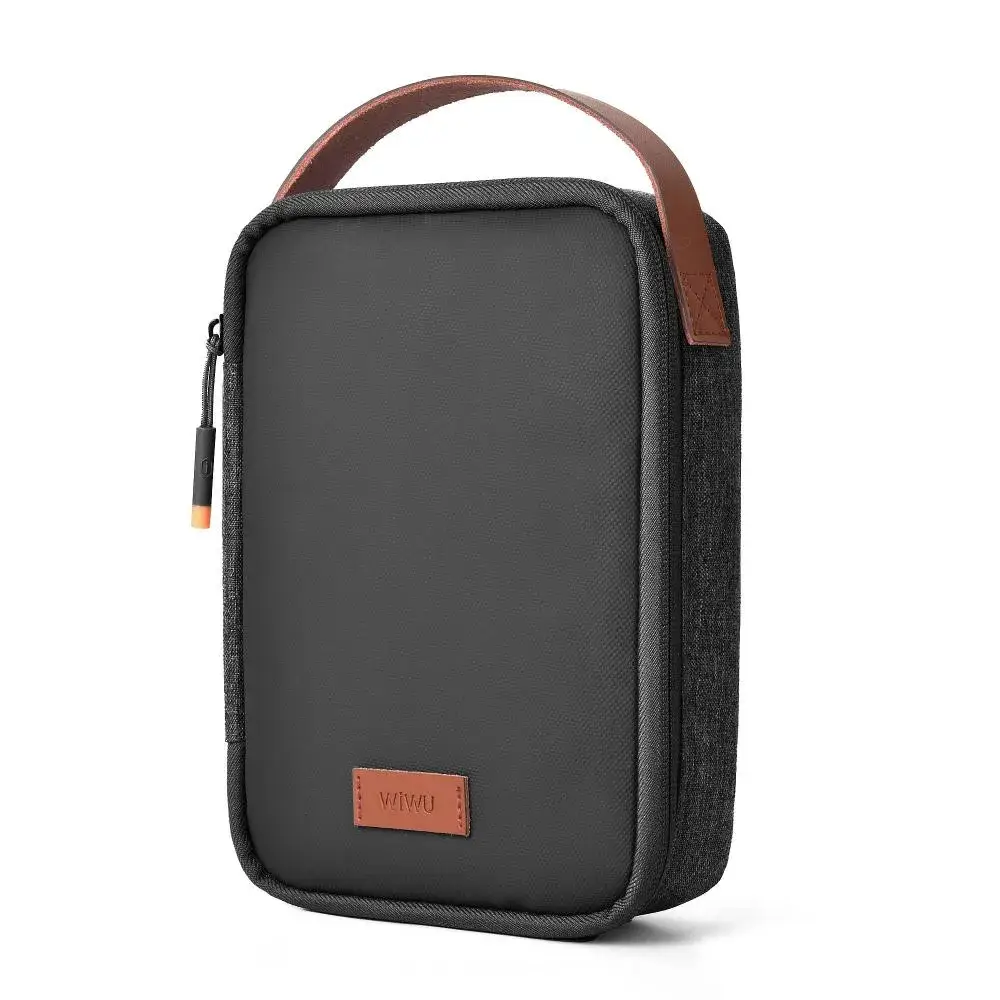 WiWU Minimalist Travel Pouch: Your Essential Organizer Bag for Electronics and MacBook Accessories