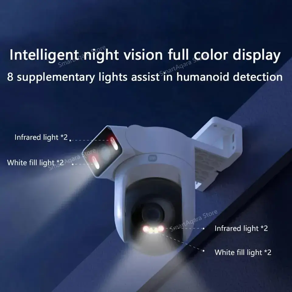 Xiaomi CW500 Dual Lens WiFi 6 Outdoor Security Camera with Night Vision