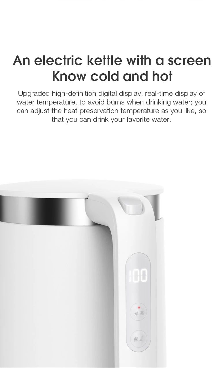 Xiaomi Mi Smart Kettle Pro 1.5L Capacity 1800W Power