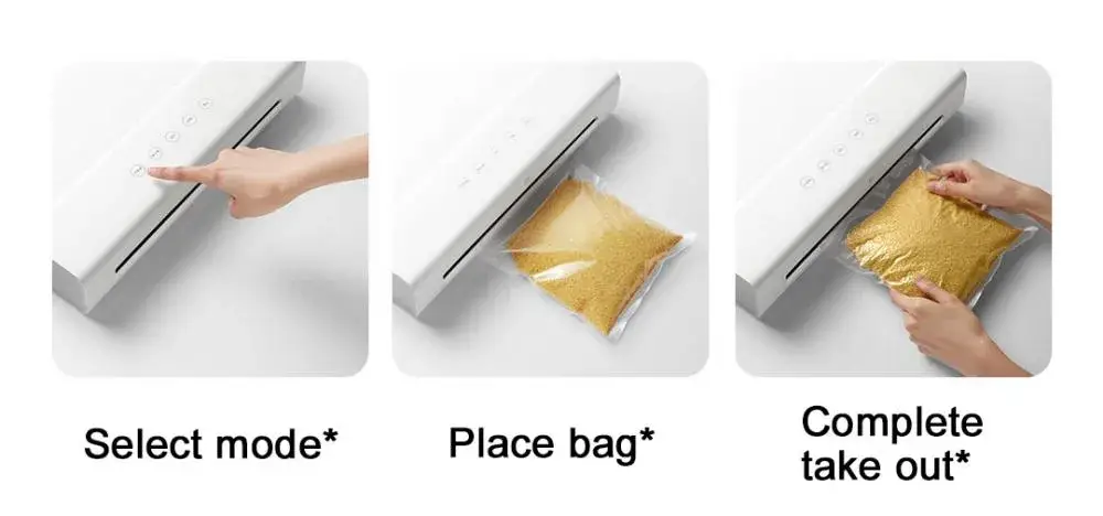 Xiaomi MIJIA 220V Vacuum Sealer Machine with 10 Free Vacuum Bags