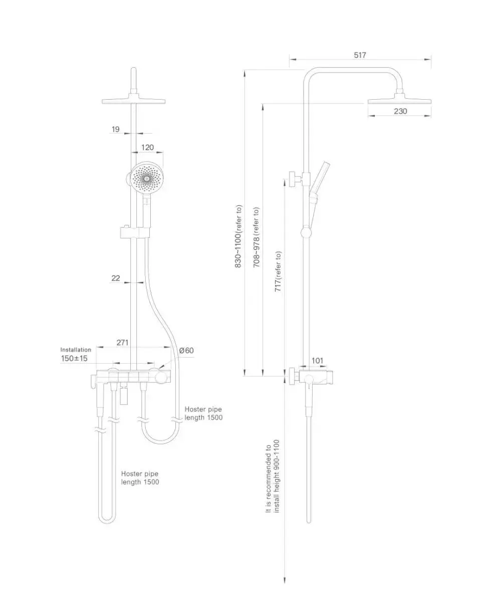 Xiaomi Mijia S1 Temperature Controlled Supercharged Shower Set