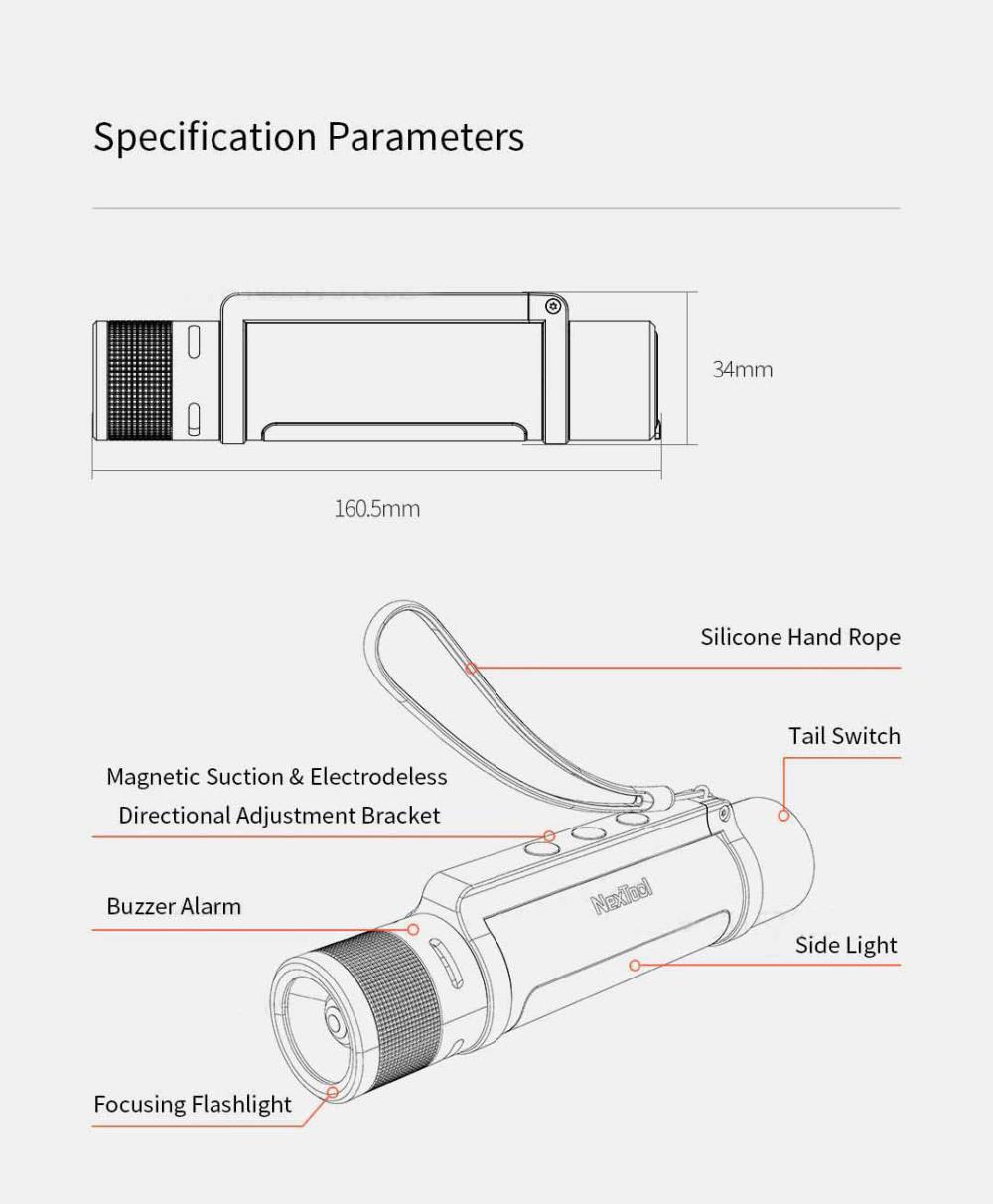 Xiaomi Nextool Outdoor 6-in-1 Thunder Flashlight