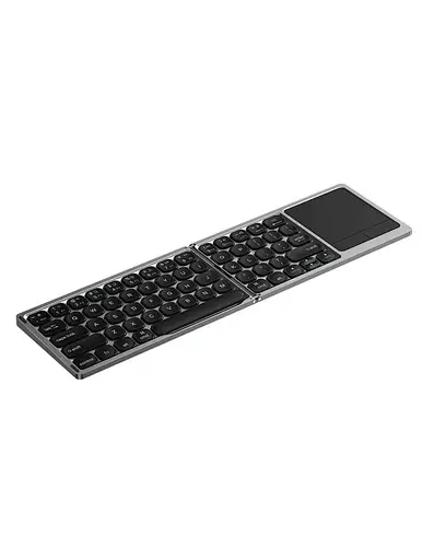 WiWU FMK-04 Wireless Laptop Keyboard: 81-Key Foldable Aluminum Alloy Keyboard with Touchpad